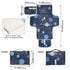 Kigai Blue Space Theme Portable Diaper Changing Pad, Travel Diaper Changing Pad for Newborn, Foldable Waterproof Baby