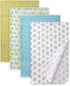 Gina Era Cotton Flannel Receiving Blankets Baby 4 Pcs, Baby Swaddle Blankets,
