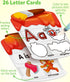 3 4 5 Coogam Water Painting Cards with Learning Alphabet, Reusable Aqua Painting Doddle Vocabulary Flash Cards, ABC