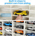 1/64 48-Slot Saichotoy Storage Case for Hot Wheels - Carrying Display Case for Scale Toy Cars, Double-Sided Transparent