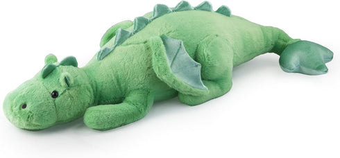 35.4" Weighted Dragon Plush Toy, 5lb Weighted Stuffed Animals, Silent Glass Beads