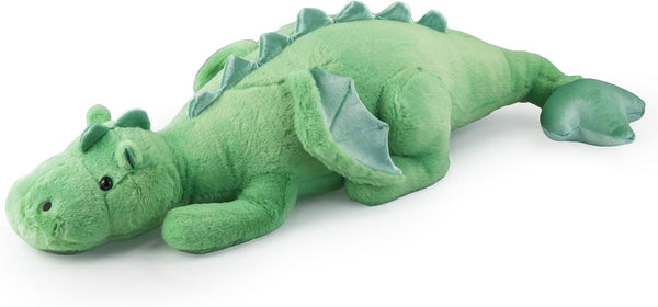 35.4" Weighted Dragon Plush Toy, 5lb Weighted Stuffed Animals, Silent Glass Beads