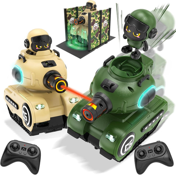 Innofans 2 Pack Remote Control Car, RC Ejecting Bumper Car for Kids, Christmas