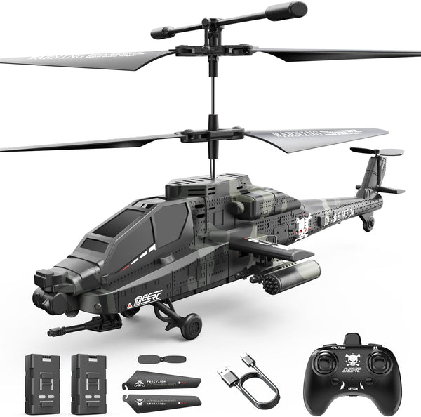 DEERC RC Helicopter, RC Plane for Kids and Adults, 2.4GHz Remote Control
