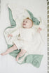 Konssy Baby Blankets for Unisex Boys Girls, Super Soft Nursery Minky Blankets with Muslin Cotton Front and Dotted Fleece Backing, Printed Bed Throws Newborn by Konssy