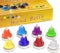 Facmogu Desk Bells, 8 Notes Diatonic Metal Hand Bells, Rainbow Music Bells,