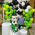 Green Black and White Balloons - 60 PCS Set with Confetti Balloons for Video Game Football Theme Party