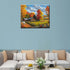 Tucocoo American Farm DIY Paint by Numbers Kits, Brushes and Acrylic Pigment on Canvas for Home Decor