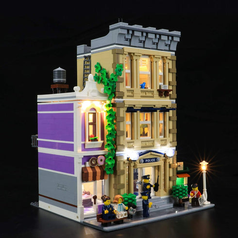 BRIKSMAX LED Lighting Kit for Police Station, Compatible with Lego 10278 Building Blocks Model, Not Included