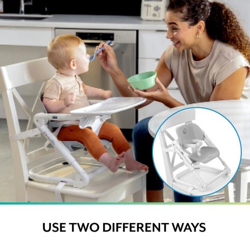 2-in-1 Evenflo Eat & Go Portable Folding Booster Chair