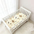 decor gift 1 Pack Japanese Cloud Flower Crane Beige Baby Crib Sheets for Boys Girls Cotton Baby Playard Sheet Soft
