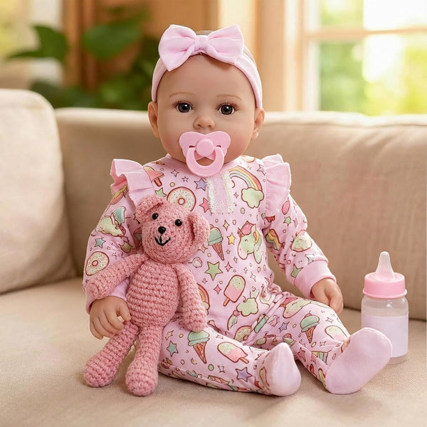 GOAROY Baby Dolls, 17 Inches Large Realistic Baby Doll with Cute Soft