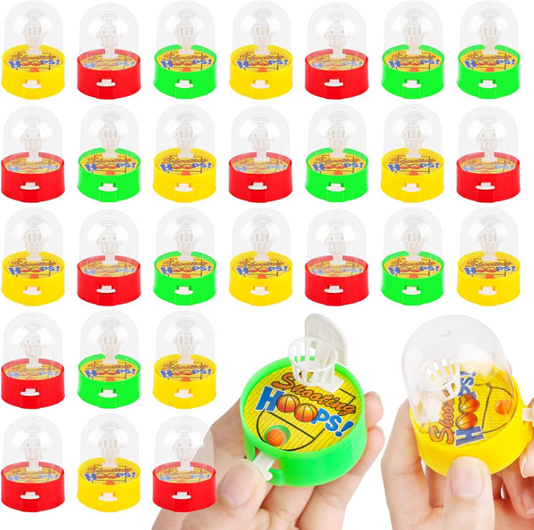 Mini Basketball Games 28pcs Finger Shooting Games for Kids 8-12, Desktop Table Basketball Hoop Fidget Game