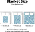 Personalized Baby Blankets for Boys Girls Custom Light Blue Baby Girl Blanket with Cute Puppy Paw Print Design, Soft