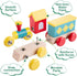 Set 3-8 TIGERHU Wooden Train | Educational Building Toys with Snap-On Design, Eco-Friendly Solid Wood Tracks