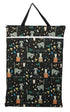 Large Hanging Wet/Dry Cloth Diaper Pail Bag for Reusable Diapers or Laundry, Raccoon Design
