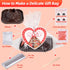 Jiribid 24 Pack 4 Valentines Day Gifts for Kids Classroom: Erupting Volcano Science Kit with Cards, Lava Colors, STEM