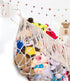 Stuffed Animal Hammock, Extra Large 56'' Long/Cream, Vertical Toy Storage Organizer for Plush Toys