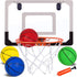 NI-ROU Indoor Mini Basketball Hoop for Kids with Electronic Scoreboard & 2 Balls