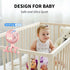 AMACOOL Battery Operated Stroller Fan, Flexible Tripod Clip On Fan with 3 Speeds for Car Seat Crib Bike Treadmill (Pink)