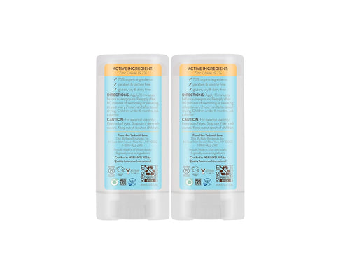 50-70% BABO Botanicals Sensitive Baby Mineral Sunscreen Stick SPF Organic Ingredients - Zinc Oxide - NSF & Made Safe