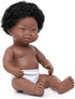 Miniland Baby Doll African Boy with Down Syndrome, 15’’ (Polybag)