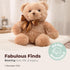 12" Bearington Lil' Honey Teddy Bear Stuffed Animal - Brown Plush Bear Toy with Soft Fur and Classic Design - Washable