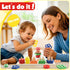 Daisiki 1 2 3 1-3 1-3 Montessori Toys for Year Old Girls Boys, Wooden Sensory Toys for Year Old Birthday Gifts