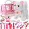 WorWoder 15PC Robot Plush Electronic Interactive Cats That Move and Meow Walking Wagging