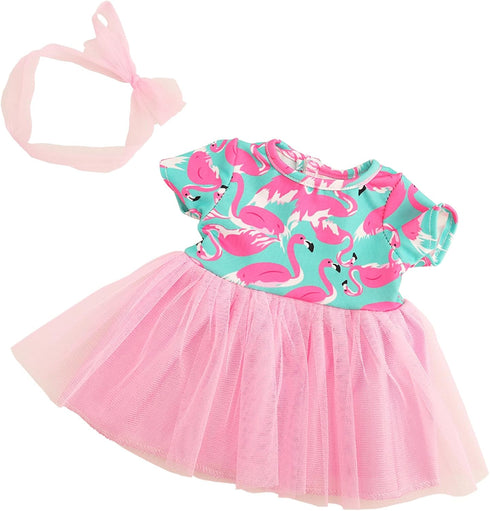 BARWA 18 inch Girl Dolls Clothes and Accessories, Mermaid Tutu Dress, Outfits, Swimsuit, Underwear