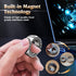 Upgrade Fidget Spinner for Stress Relief,Magnetic Fidget Spinner Rings with Rotating Sounds/Anti-Slip,Stainless Steel