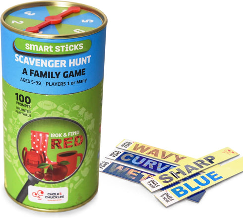 Chalk & Chuckles Scavenger Hunt Game for Kids Ages 4-8 - Fun Family Indoor and Outdoor Activities