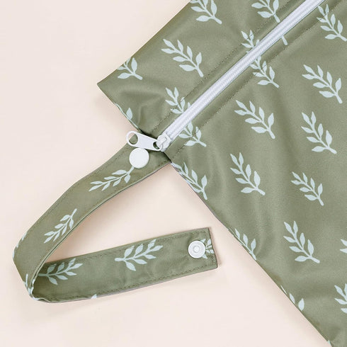 Happy Flute 2pcs Set-Cactus Bag,10.2x14.4 inches.(Flower) HappyFlute Wet Bag Waterproof Bag and Animal Pattern Wet Bag