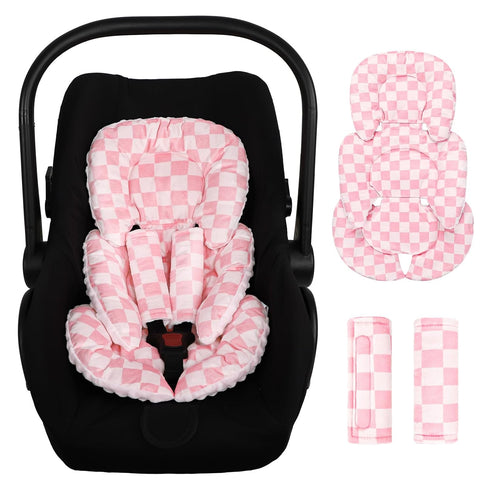 Infant Car Seat Insert Cushion, Baby Car Seat Head Body Support for