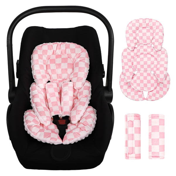 Infant Car Seat Insert Cushion, Baby Car Seat Head Body Support for