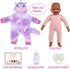 5-Piece Set 15-Inch 3+ BABESIDE Value Black Baby Doll Includes Lifelike Doll, Clothing, Birth Certificate, Bottle