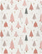 Pfrewn Christmas Crib Sheets for Boys Girls Pink Pastel Christmas Trees Star