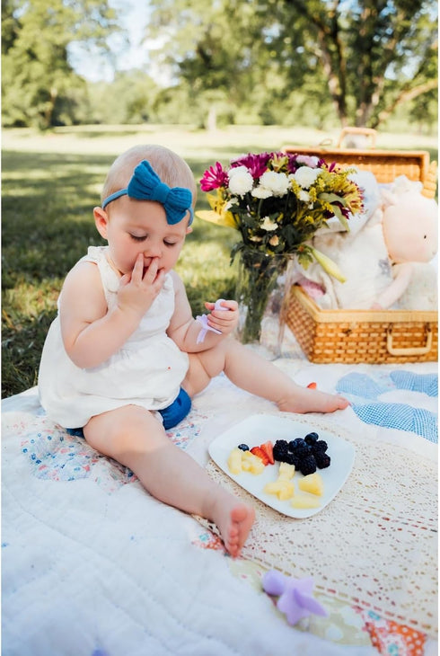 Nooli Toddler Utensils, Toddler Forks, Silicone Baby Spoon, BPA Phthalates-Free, Dishwasher Safe, Lavendar