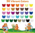36 1-3 4-8, 2-4, JUPITEARTH Color Twist Crayons for Toddlers and Kids Non-Toxic Washable Crayons Ultra-Silky Easy-Grip