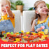120 Set Piece Deluxe Pretend Play Food Toy Tasty Treats Plastic Cooking and Grocery Shopping Assortment