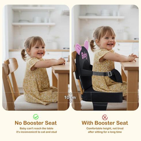 PGONEEE Booster Seat for Dining Table,Toddler Kids Boys Girls Portable PU Waterproof Travel Baby Boosters Increasing