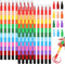WXJ13 18 Pieces Stacking Crayons, Buildable Crayons, 12 in 1 Wax Crayons for Kids Office School Supplies
