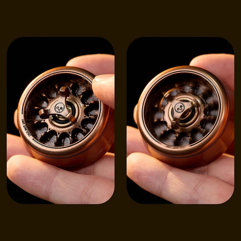 Premium Carnival Pocket Roulette Spinner - Adult Fidget Toy in Neo & Red-Copper