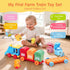 2 3 Old-Counting Set 2-5 Toddler Learning Toys for Year Matching & Sorting Activity Montessori Train with Farm Animals