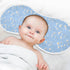 decor gift 4 Pack 22x11in Cotton Muslin Burp Cloth Breathable Daisy Flower Pastel Blue Baby spit up Cloth for Babies