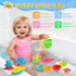 1-3 12+ 1+ 13 Zeewoo Baby Bath Toys for Kids Ages Toddler Bath Toys Mold Free Bathtub Toys for Months Pool Water Table