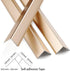 90 35.4in 0.8in (3Pcs) Trimold Matte Gold Aluminum Peel and Stick L Molding Corner Guards with Angle for Wall Door