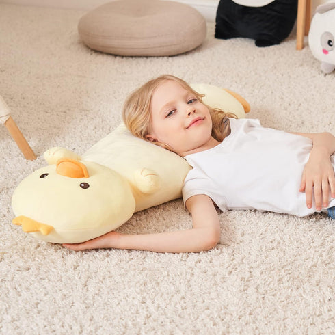 36 Long Duck Plush Body Pillow, Yellow Ducks Stuffed Animals, Cute Giant Large Big Jumbo Soft Squishy Pillow Plushies