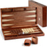 Syrace Backgammon Set, 16" Handcrafted Wooden Large Size, Classic Two-Player Strategy Board Premium Travel Game Board