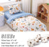 100% Set 3 Set Cotton inosaur Crib Bedding with Cute Animal Printed, Pieces Nursery Bed Decor for Baby Girls and Boys